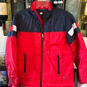 Tommy Hilfiger Red and Navy Lightweight Jacket